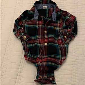 Plaid onesie